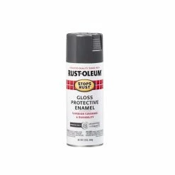 Rust-Oleum Stops Rust Spray Paint Stops Rust Gloss Charcoal Gray Spray 7784830