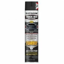 Rust-Oleum Truckbed Turbo 24oz Black Spray Truck Bed Turbo Black Spray 340455 - Spray Paint