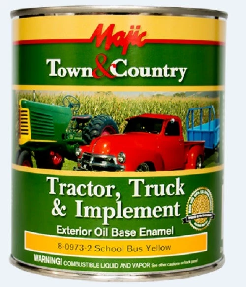 Majic Tractor Truck & Implement Exterior Oil Base Enamel Paint School Bus Yellow - 8 - 0973 - 2 - Auto & Equipment Paint 1 Majic Tractor Truck & Implement Exterior Oil Base Enamel Paint School Bus Yellow - 8 - 0973 - 2 - Auto & Equipment Paint