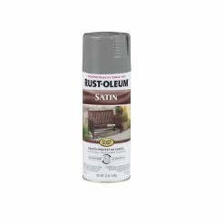 Rust-Oleum Stops Rust Spray Paint Stops Rust Satin Coastal Gray Spray312819