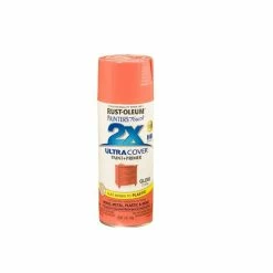 Rust-Oleum Ultra Cover 2X Spray Paint Gloss Coral Spray 283189