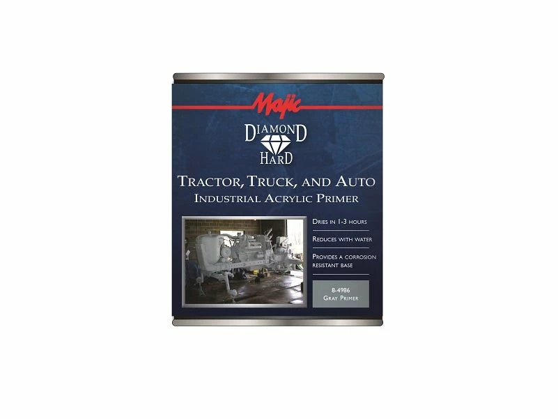 Majic Diamond Hard Tractor Truck and Auto Acrylic Primer Gray Primer Quart - 8-4986-2 - Auto & Equipment Paint 2 Majic Diamond Hard Tractor Truck and Auto Acrylic Primer Gray Primer Quart - 8-4986-2 - Auto & Equipment Paint - Image 2