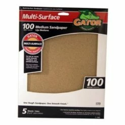 Gator Ali Industries 9 Foot x 11 Inch 100 Grit Sandpaper 5 Pack - 4441
