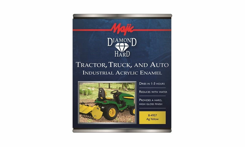 Majic Diamond Hard Tractor Truck and Auto Acrylic Enamel Ag Yellow Quart - 8-4957-2 - Auto & Equipment Paint 1 Majic Diamond Hard Tractor Truck and Auto Acrylic Enamel Ag Yellow Quart - 8-4957-2 - Auto & Equipment Paint