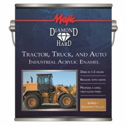 Majic Diamond Hard Tractor Truck and Auto Acrylic Enamel Equipment Yellow Gallon - 8-4962-1 - Auto & Equipment Paint