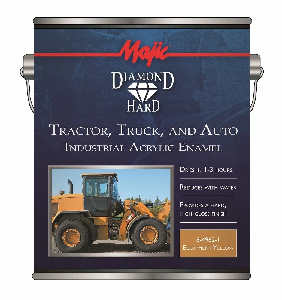 Majic Diamond Hard Tractor Truck and Auto Acrylic Enamel Equipment Yellow Gallon - 8-4962-1 - Auto & Equipment Paint 1 Majic Diamond Hard Tractor Truck and Auto Acrylic Enamel Equipment Yellow Gallon - 8-4962-1 - Auto & Equipment Paint