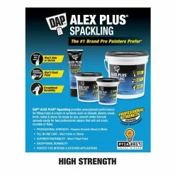 DAP Alex Plus Spackling - White, 7 oz. - 7079818744 - Caulks Sealants 11 DAP Alex Plus Spackling - White, 7 oz. - 7079818744 - Caulks Sealants -Painting Sales Shop e609aa84f1656c7adc0d849bd5306fb1312fb802 2443439 6