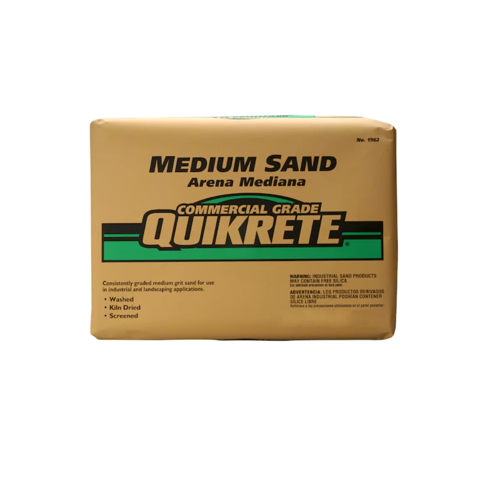 QUIKRETE Medium Grade Silica Sand, 50lbs - 1962-51 - Cements Mortars 1 QUIKRETE Medium Grade Silica Sand, 50lbs - 1962-51 - Cements Mortars