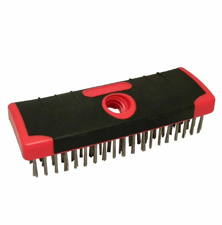 Red Devil 7" Stainless Steel Wire Scrub Brush - 4166 - Caulk & Sealants 2 Red Devil 7" Stainless Steel Wire Scrub Brush - 4166 - Caulk & Sealants - Image 2