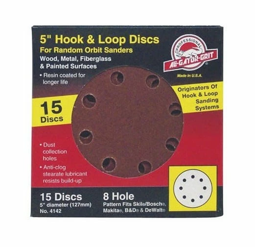 Gator Ali Industries 5 Inch 220 Grit Sand Disc 15 Pack - 4140 - Sandpaper 1 Gator Ali Industries 5 Inch 220 Grit Sand Disc 15 Pack - 4140 - Sandpaper