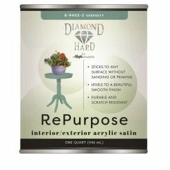 Majic Diamond Hard Repurpose Acrylic Satin Enamel Serenity Quart - 8-9405-2 - Coatings