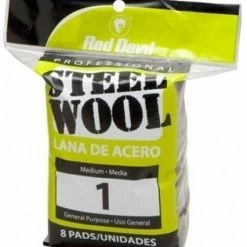 Red Devil Steel Wool 8 pad Poly Pack - 324