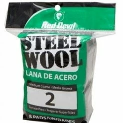 Red Devil Steel Wool 8 Pad Poly Pack - 325