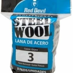 Red Devil Steel Wool 8 Pad Poly Pack 3 - 326